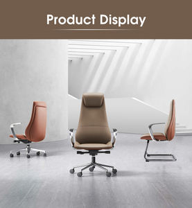 Silla de Oficina Ergonómica de Cuero de Primera Calidad para Gerentes, Silla Ejecutiva de Cuero de Lujo Moderna - Product Image 6