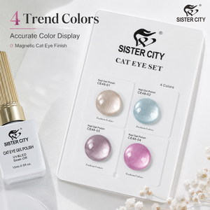 Set de Esmalte de Uñas Gel Efecto Ojo de Gato, Línea Brillante, Larga Duración, Esencial para Salón - Product Image 5