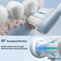 Brosse à dents sonique vibrante Ursmile H11, 60 oscillations, nettoyage hautement efficace, stérilisation, poils doux, étanche IPX7