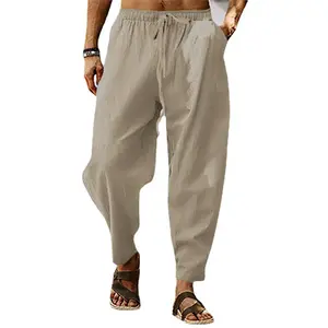 Sokak Hip-hop tarzı gevşek Harem pantolon erkek saf renk rahat koşu pantolonları