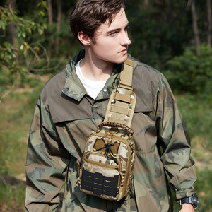 Bolso Táctico Masawei para el Pecho, Multicompartimentos, Impermeable, Deportivo, para Hombre, Tipo Bandolera - Product Image 3