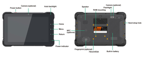 10-дюймовый высокояркий Прочный Android планшет 8000 мАч Аккумулятор | NFC, GPS, 4G LTE все-в-одном решение для диспетчерских систем такси - Product Image 4