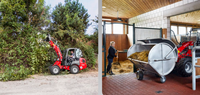 Youngbison Neue Mini-Lader für Landwirtschaft 2,2 Tonnen Diesel Kleiner Kompaktlader 4x4 Radlader mit Hoher Grabkraft