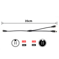 Câble d'extension isolé en caoutchouc GX12 le plus vendu pour la surveillance des véhicules, compatible avec le câble d'aviation GX16