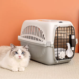 Joymay taşınabilir evcil hayvan taşıyıcı torba ile Metal kapı köpek taşıma taşıyıcı kutu kase havayolu nakliye onaylı seyahat evleri kafesleri - Product Image 1