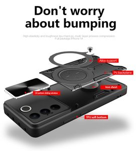 Étui de téléphone portable magnétique de protection d'objectif de caméra antichoc de luxe pour Vivo V27 5G V27e S16 Pro <span class=keywords><strong>S15</strong></span> V29e Y200 - Product Image 2