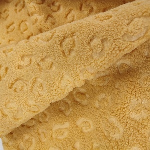 100% Soft Polyester Fleece <strong>Sherpa</strong> <strong>Material</strong> Various Colors Embossed Fabric for Garments and Handbags Anti-Static for Girls - Product Image 4