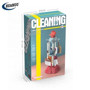Nouveau petit assistant enfants Mini <span class=keywords><strong>chariot</strong></span> <span class=keywords><strong>de</strong></span> nettoyage ensemble 10 pièces femme <span class=keywords><strong>de</strong></span> ménage semblant jouer Simulation Kits <span class=keywords><strong>de</strong></span> nettoyage jouets pour la vente en gros - Product Image 2