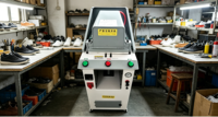 Machine de pressage de fonds de chaussures polyvalente FS-830, grande machine de pressage automatique de couvercles 220V 150W pour tailles de chaussures 55