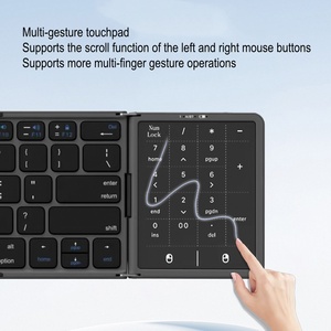El nuevo teclado plegable con panel táctil ofrece una mayor duración de la batería, portabilidad inalámbrica y compatible con múltiples sistemas. - Product Image 3
