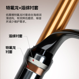 Fourche à suspension pneumatique Bolany 32 mm 27,5 pouces pour VTT, amortisseur à dégagement rapide, modèle FKA002 - Product Image 4