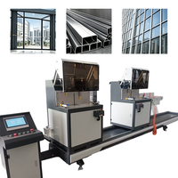 Scie à onglet multi-angle automatique de précision à double tête CNC intelligente avec écran tactile