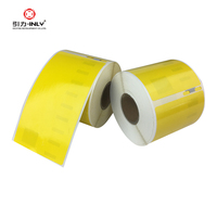 Adhésif imperméable de couleur JAUNE compatible de Dymo pour les étiquettes thermiques directes d'expédition industrielle