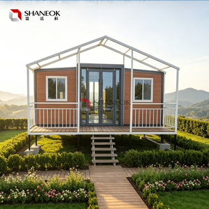 Maison conteneur extensible à deux <span class=keywords><strong>ailes</strong></span>, module préfabriqué modulaire, mini-maison pour glamping, avec salle <span class=keywords><strong>de</strong></span> bain complète et cuisine, solution clé en main tout compris - Product Image 2