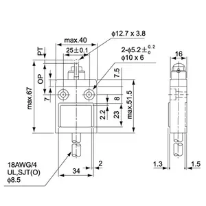 Lift Switches New Product Triple-Sealed Construction Sealed Micro Switch Limit Valve Omro Lift Elevator TZ-3103 Series 125VAC 5A