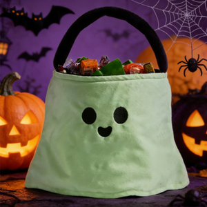 Bolsa de Halloween para Dulces, Diseño de Fantasma, de Felpa Suave, para Fiestas y Cestas de Halloween - Product Image 2