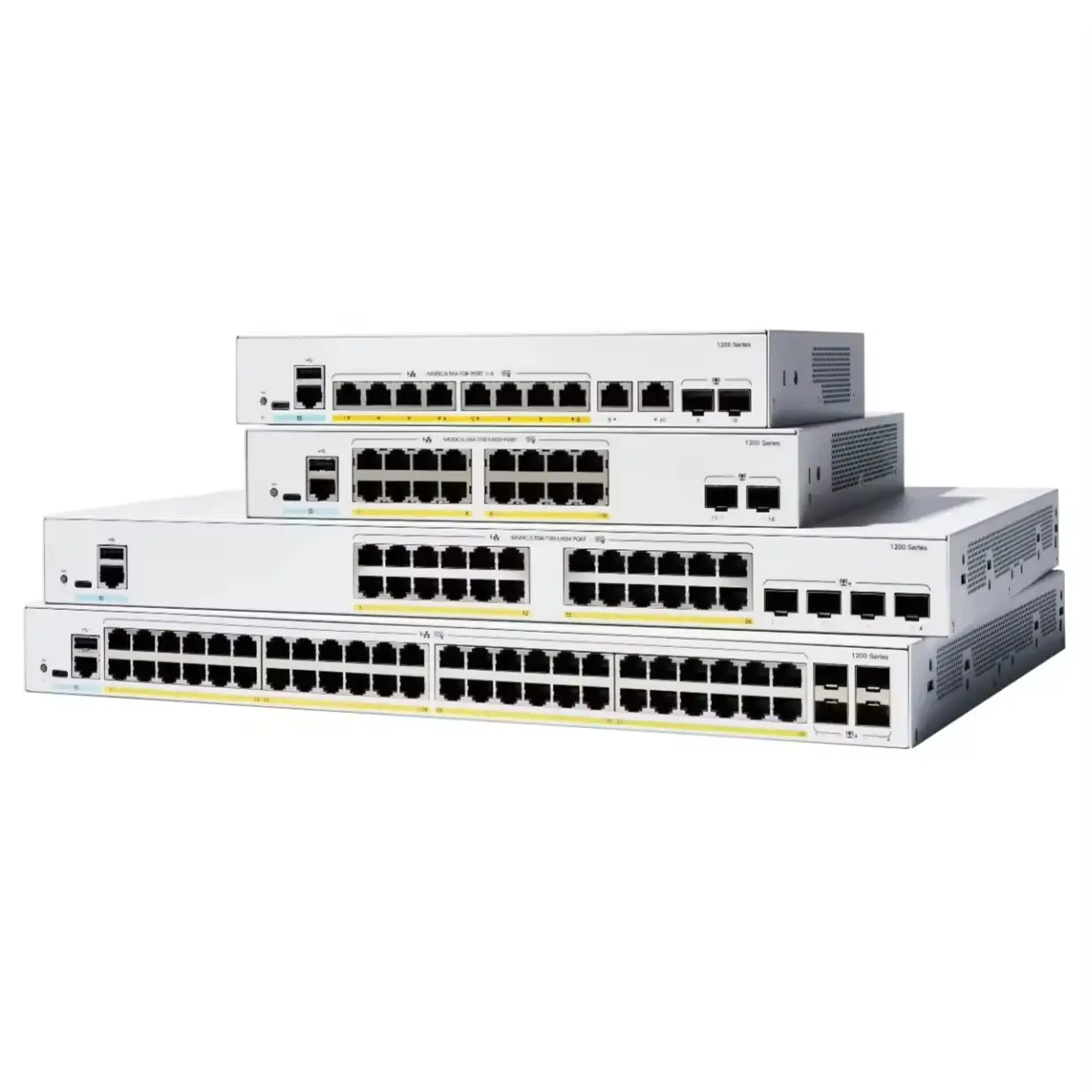 Yeni orijinal C1200-8T-D Catalys 1200 serisi 8 Port POE Gigabit Ethernet masaüstü anahtarı ekonomik akıllı anahtar