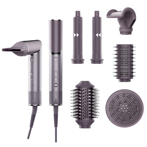 Set di Spazzole ad Aria Calda Rotanti e Pieghevoli 90 °   Asciugacapelli con Beccuccio Girevole a 3 Velocità e 3 Temperature Intercambiabili per Uso Domestico e Professionale - Product Image 3
