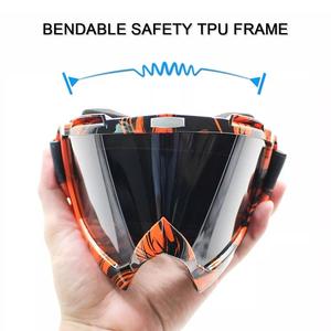 แว่นตากันลมสำหรับกีฬากลางแจ้ง แว่นตาสำหรับขี่มอเตอร์ไซค์ แว่นตาป้องกันฝ้าสำหรับมอเตอร์ครอส แว่นตานิรภัยสำหรับกิจกรรมกลางแจ้ง - Product Image 2