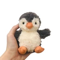   Boneka Penguin Kacang Super Lembut, Penghibur, Hadiah Gantungan Kunci Lucu untuk Anak-Anak