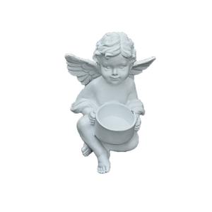 Personalizado Europa creativo encantador blanco niño Ángel con <span class=keywords><strong>alas</strong></span> artesanías de resina para sala de estar decoración escultura baratijas - Product Image 1