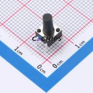 TS-1095PD-A135B3-D2 Tactile Switch Through hole-4P,6x6mm Switch Single Pole Single Throw Round Button 2.5N Through Hole - Product Image 1