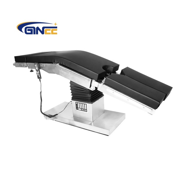 Ginee Medical Electric Surgical Bed 5 Functions V Reverse V Positioning Double Control One Key Reset Memory Function