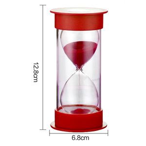 Bán buôn nhà máy trực tiếp Vòng đầy màu sắc kính đồng hồ cát in ấn sáng tạo truyền thống Logo 5/10/30 phút chống rơi cát hẹn giờ - Product Image 6