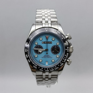 Reloj de Pulsera para Hombre SEILOCE de Acero Inoxidable con Movimiento Japonés VK64, Cronógrafo de Cuarzo, Diseño Personalizado - Product Image 1