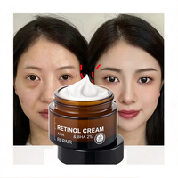 Crème anti-âge, crème anti-rides pour le visage, crème raffermissante et réparatrice pour la peau, crème à l'acide hyaluronique et au rétinol, de Corée, marque privée