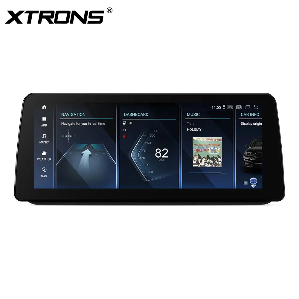 XTRONS 12.3 "Android 12 8 128GカーステレオBMW3シリーズE90-E93シリーズE60E61カーGPSナビゲーション4GLTEカープレイ用