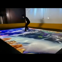 Simulateur de jeu de trampoline magique interactif en réalité augmentée, projection, maison de rebond, parc d'attractions, centre commercial, projecteur éducatif
