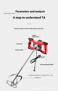 Mesin Pengaduk Listrik untuk Plester, Semen, Mortar, Cat, dan Pelapis - Product Image 2