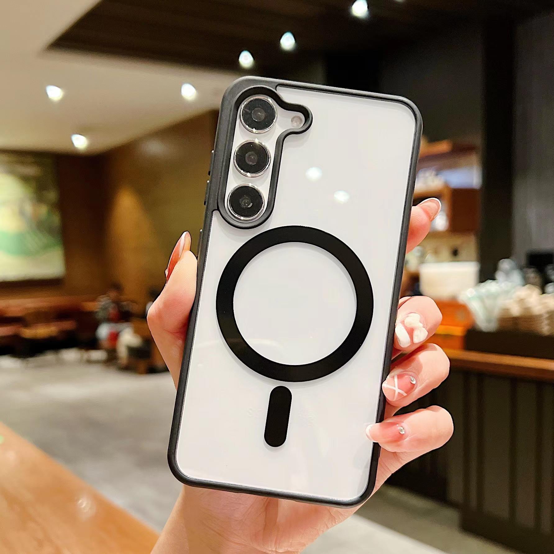 Macaron magnétique noir