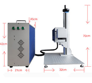 Machine de marquage laser de TYPE fendu DAVI C02, graveur laser 40W 50w 60W, bas prix pour bois bambou COLTH JEANS - Product Image 2