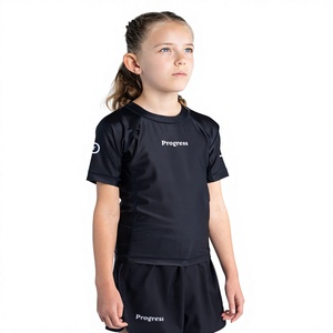 Vente en gros de maillots de compression personnalisés pour le Jiu-Jitsu, BJJ, MMA, pour femmes et enfants, vêtements de grappling par sublimation - Product Image 4