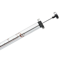 Lab Use Manual GC Bevel Tip 0.5ul-1000ul Glass Microliter Syringe with Needle Laboratory Syringes