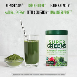 Bổ sung siêu rau xanh hữu cơ siêu thực phẩm bột trái cây, rau nấm & Men vi sinh để hỗ trợ năng lượng - Product Image 2