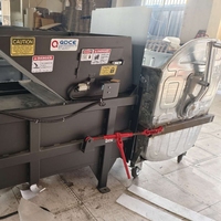 Compacteur de déchets automatique de 6 mm d'épaisseur pour les déchets domestiques, compression hydraulique des déchets 4:1, équipement