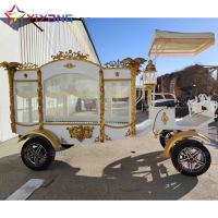 Carruaje funerario de caballos blancos modernos a la venta Transporte especial único