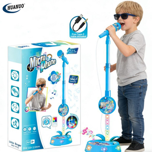 Micrófono de Juguete Ultra Cool para Niños, Micrófono de Plástico para Pequeños Cantantes, Set de Instrumentos Musicales Eléctricos de Karaoke con Luz - Product Image 1