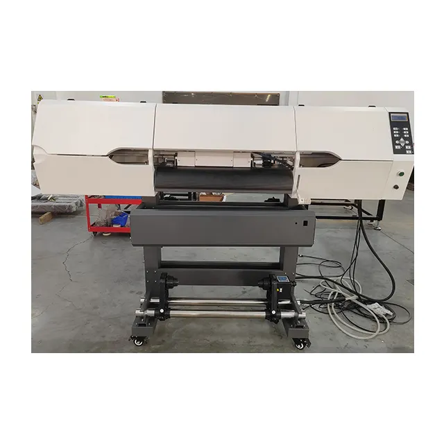 M-770 White ink hot stamping machine roasting picture machine with XP600 weak solvent printer