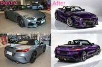 Kit d'extension de pare-chocs en fibre de carbone sèche style SOOQO-O pour BMW Z4 G29, lèvre avant, diffuseur arrière, spoiler