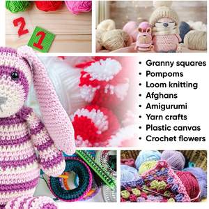 Fil acrylique en gros pour le tissage, le tricot à la main, le crochet, fil de <span class=keywords><strong>laine</strong></span> 10g 12g 20g 100g, fil acrylique doux - Product Image 6