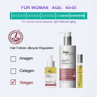 Shampooing Raffermissant Double Peptide pour Femmes Traitement Anti-Chute Fortifiant les Racines des Cheveux Nettoyage en Profondeur Soin du Cuir Chevelu