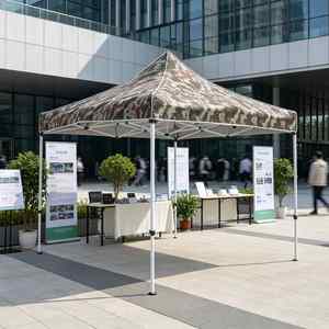 Tente de réception pliable 3*3m, imperméable et protégée contre les UV, design personnalisé pour les fêtes en plein air, les mariages et les événements - Product Image 1