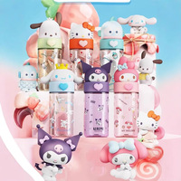 Bouteille d'eau Tritan Stitch Sunshine 650 ml sans BPA, grande capacité, avec paille, motif dessin animé, pour voiture, cadeau enfant