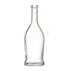 Factory Custom Clear Glass Bottle Supplier 500ml Liquor Vodka Glass Bottle for Alcohol