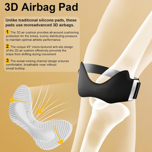 Soporte de Rodilla Ajustable con Rótula Abierta, Almohadilla de Silicona en el Interior, Correa de Soporte de Rodilla <span class=keywords><strong>para</strong></span> Protección Durante el <span class=keywords><strong>Ejercicio</strong></span> - Product Image 5