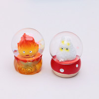 Boîte Mystère Lumineuse en Verre Hayao Miyazaki : Ornement Mignon de l'Homme Sans Visage et de l'Elfe, Cadeau Japonais pour Enfants de 7 à 12 Ans
